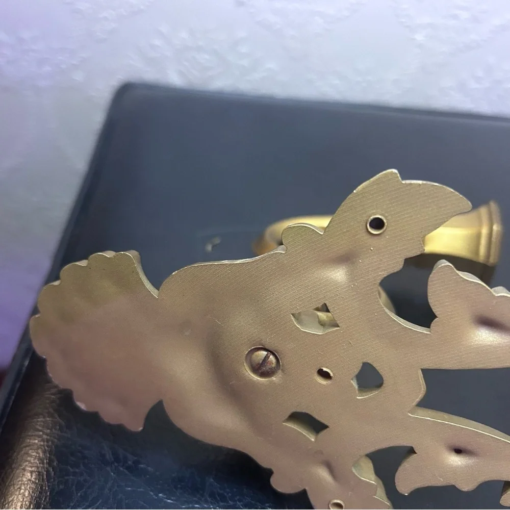 Vintage Dart Industries 4036 Gold Floral Plastic Resin Wall Sconce